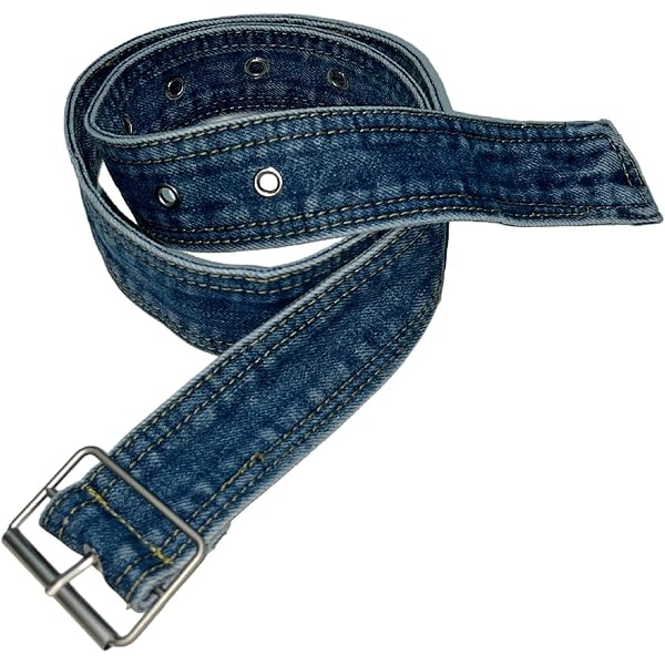 Tong Gu 1X Women Denim Waist Belt Waistband metal buckle Casual